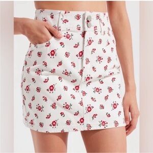 BDG floral Denim mini Skirt